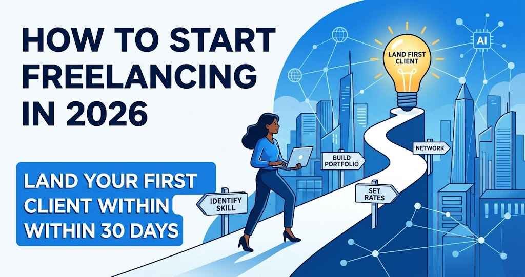How to Start Freelancing in 2026 and Land Your First Client Within 30 Days freelancing is no longer a fallback plan.