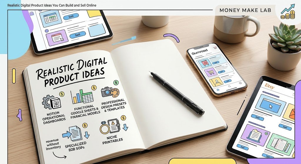 realistic digital product ideas you can build and sell online